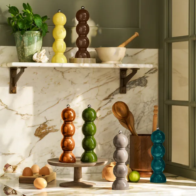 Addison Ross Salz- & Pfeffermühle Bobbin 24cm buttergelb