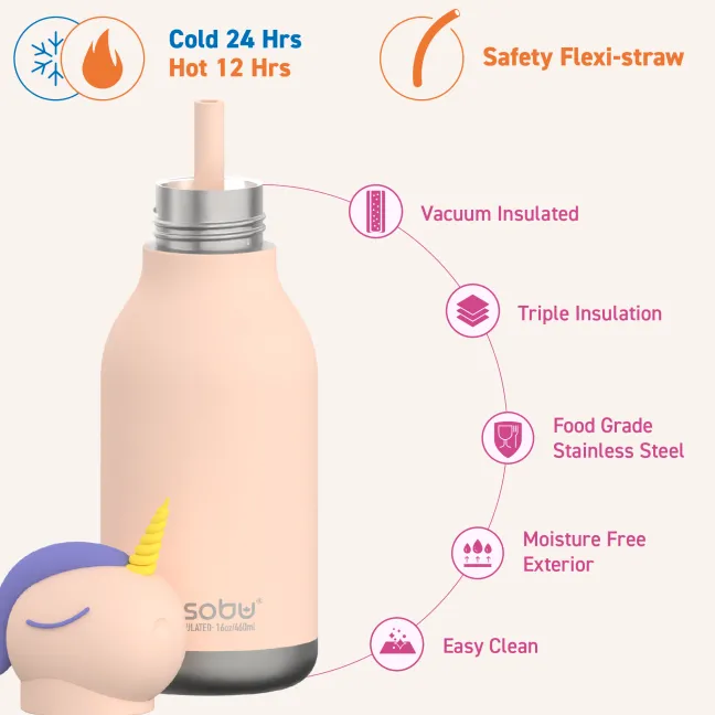 ASOBU® Bestie Trinkflasche 460ml Einhorn