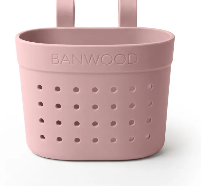 BANWOOD Pin & Ride Kinder-Lenkerkorb Dustyrose (für Laufrad, Roller & Fahrrad)