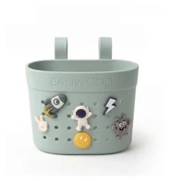 BANWOOD Pin & Ride Kinder-Lenkerkorb Clay (für Laufrad, Roller & Fahrrad)