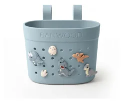 BANWOOD Pin & Ride Kinder-Lenkerkorb Teal (für Laufrad, Roller & Fahrrad)