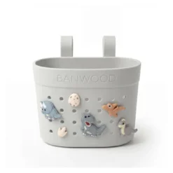 BANWOOD Pin & Ride Kinder-Lenkerkorb Ivory (für Laufrad, Roller & Fahrrad)