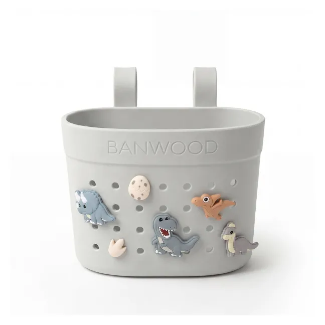 BANWOOD Pin & Ride Kinder-Lenkerkorb Ivory (für Laufrad, Roller & Fahrrad)