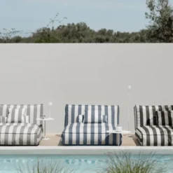 Blomus Outdoor-Bett STAY 120x190 cm Lily White/Key Largo