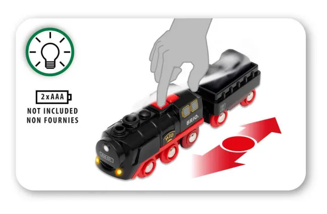Brio Batterie-Dampflok mit Wassertank 33884