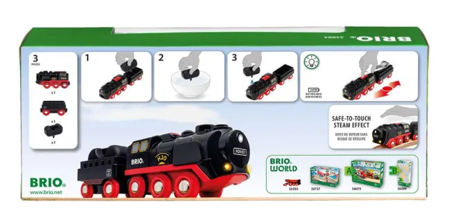 Brio Batterie-Dampflok mit Wassertank 33884
