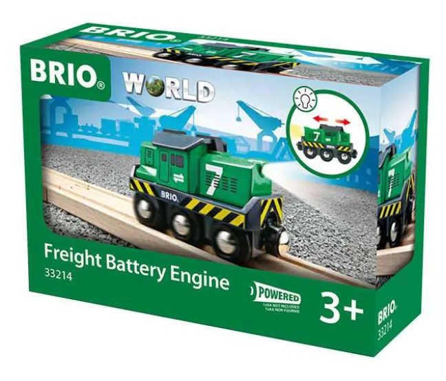 Brio Batterie-Frachtlok 33214
