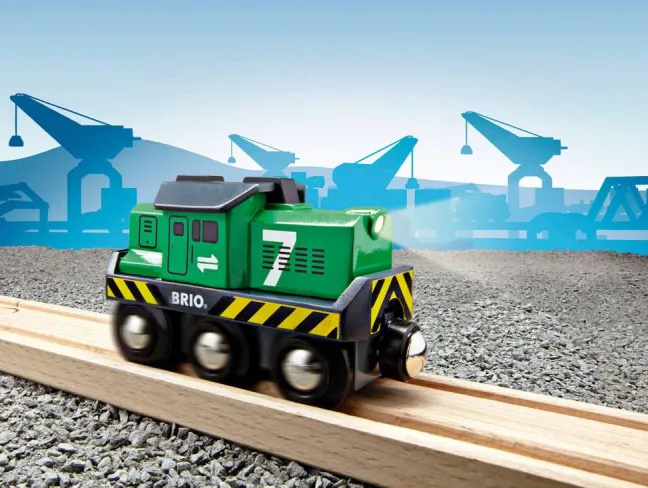 Brio Batterie-Frachtlok 33214