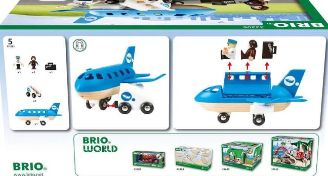 Brio Blaues Flugzeug 33306