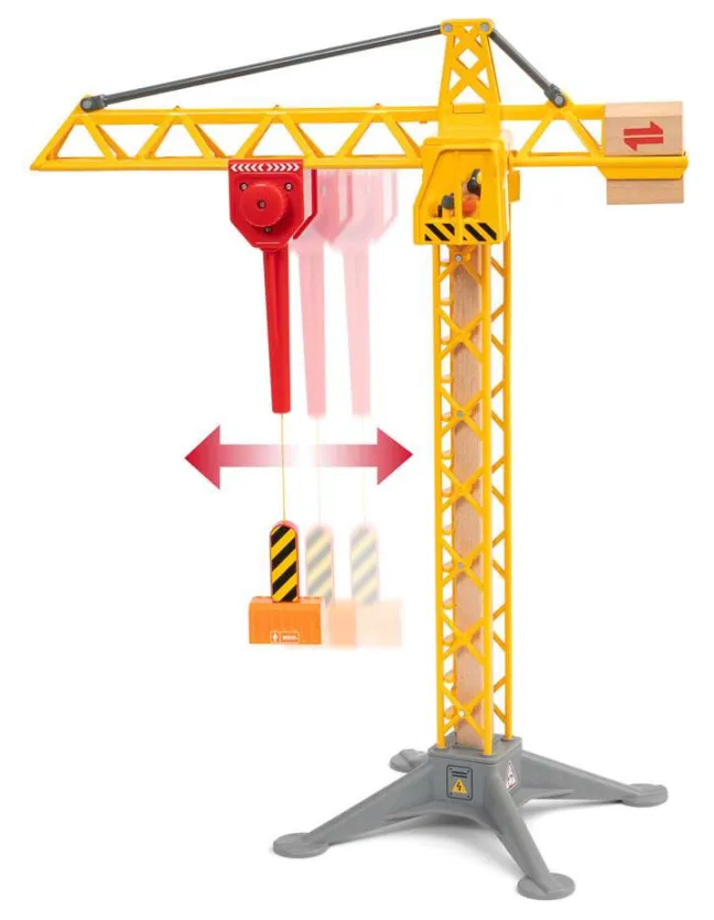 Brio Großer Baukran mit Licht 33835