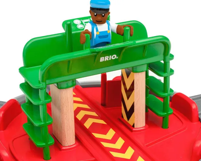 Brio Lok-Drehscheibe mit Kontrollbrücke 33476