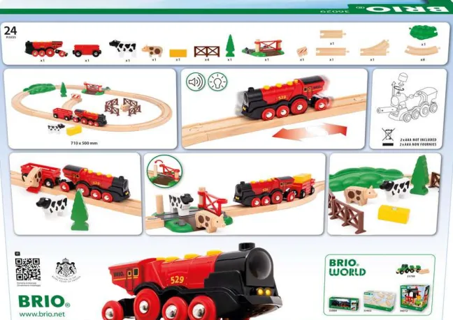 Brio Rote Lola Bauernhof Zugset 36029
