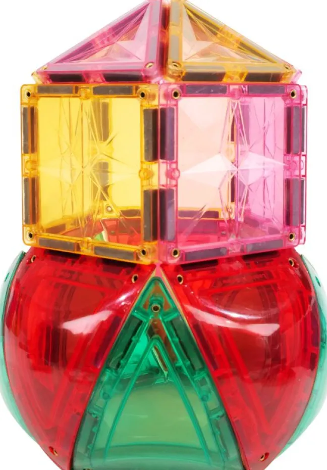 Cleverclixx® Magentbausteine Curved Dome Pack Intense 47 Teile