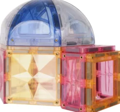 Cleverclixx® Magentbausteine Small Curved Dome Pack Pastell 34 Teile