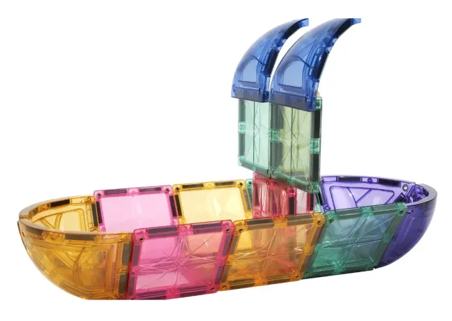 Cleverclixx® Magentbausteine Small Curved Dome Pack Pastell 34 Teile
