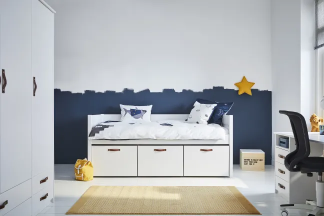 COOL KIDS by Lifetime Kojenbett 90x200cm mit Himmelaufsatz weiß inkl. Rollrost Sale