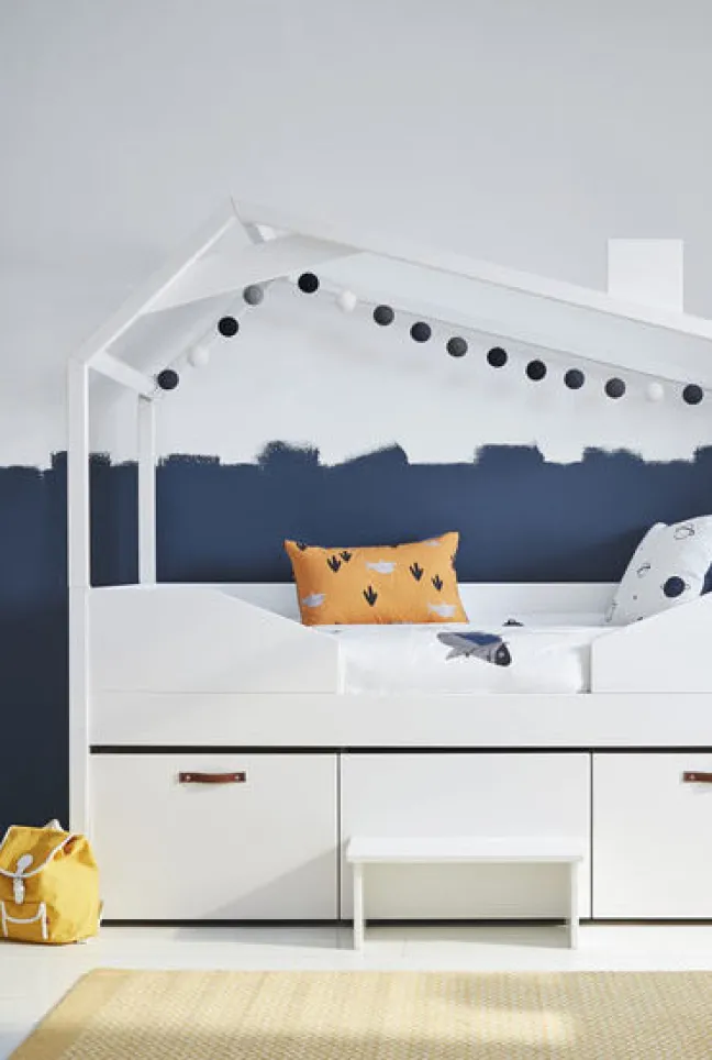 COOL KIDS by Lifetime Kojenbett 90x200cm mit Himmelaufsatz weiß inkl. Rollrost Sale