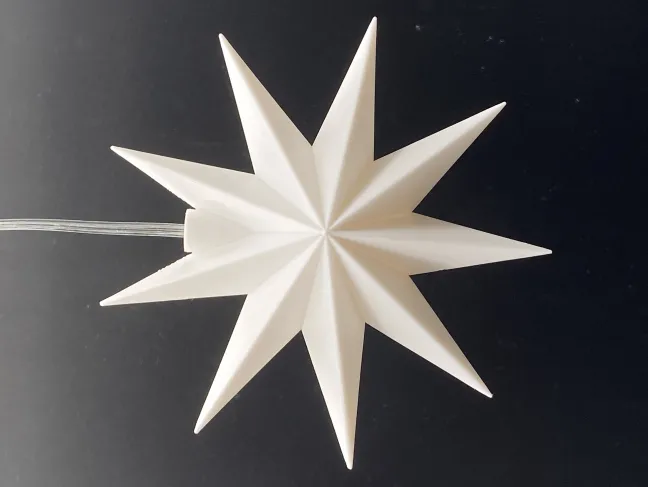 DecoTrend Sterntaler Fensterstern 9 Zacker Ø11,5cm Batterie Indoor weiß