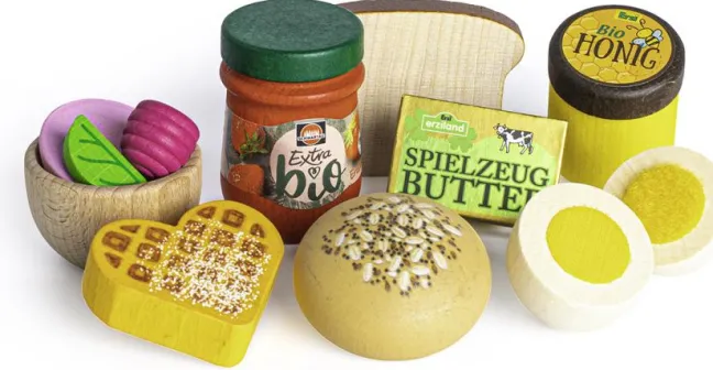 Erzi Kaufladenzubehör Sortierung Frühstück 28141
