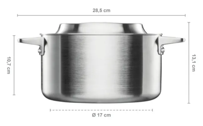 FISKARS Norden Steel Kasserolle 3 l unbeschichtet