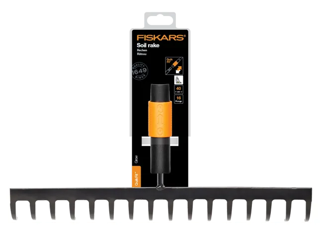 FISKARS QuikFit Rechen/Harke mit 16 Zinken
