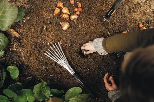 FISKARS Xact™ Hand-Fächerbesen mit 7 Zinken