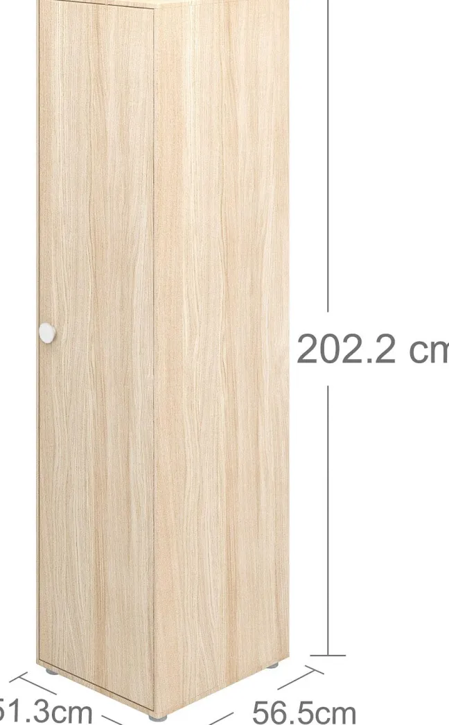 FLEXA Popsicle schmaler, hoher Kleiderschrank 1 Türe weiß Sale