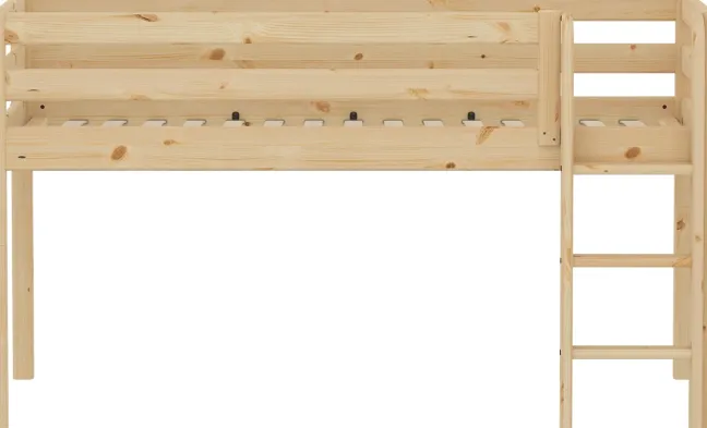 FLEXA RAW Classic Halbhohes Bett natur