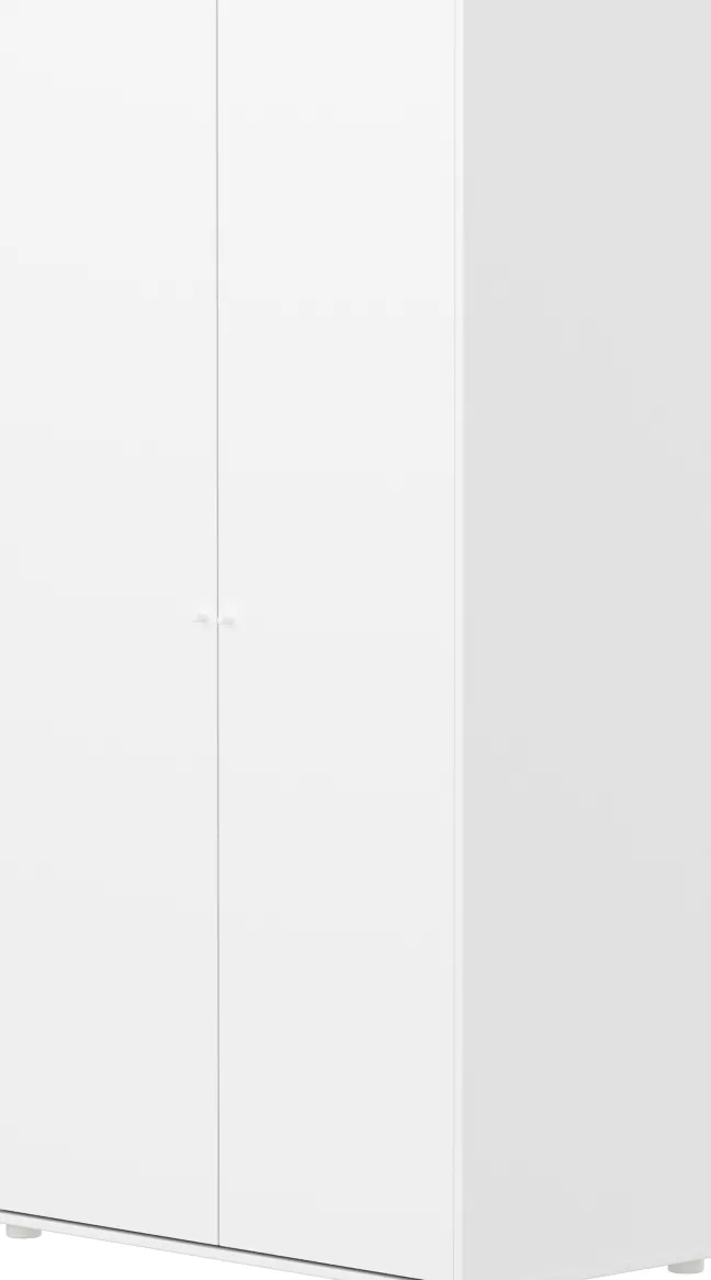 FLEXA Saga Kleiderschrank mit 2 Türen weiß