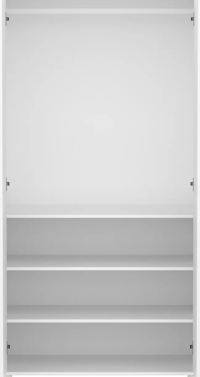 FLEXA Saga Kleiderschrank mit 2 Türen weiß