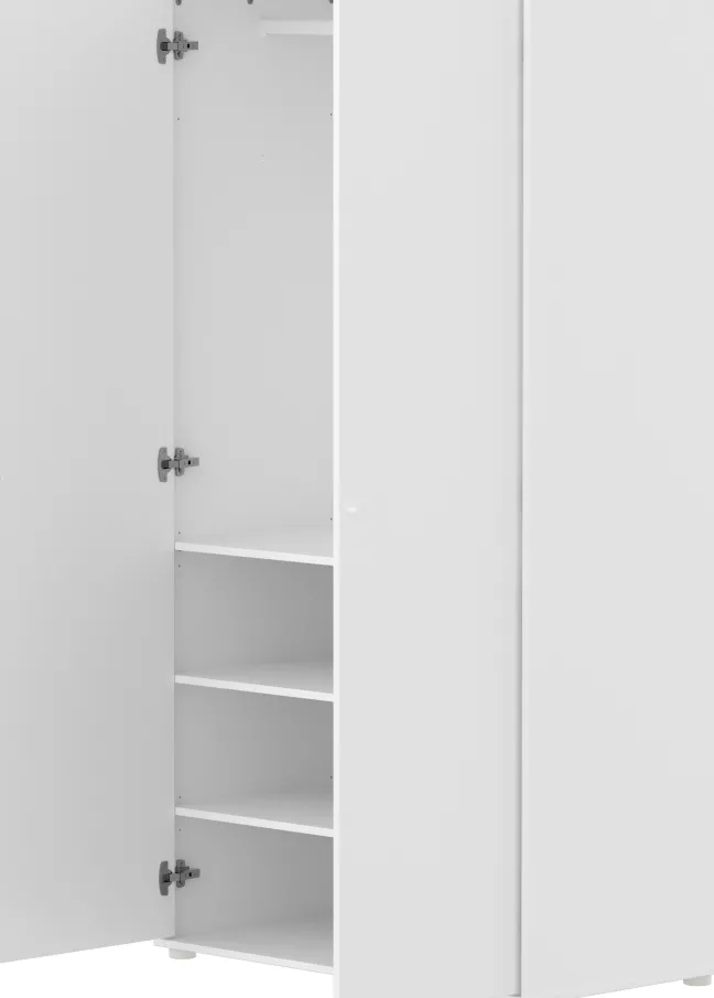 FLEXA Saga Kleiderschrank mit 2 Türen weiß