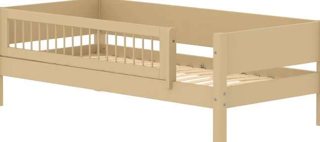 FLEXA White Sand Tagesbett mit Streben Absturzsicherung sand