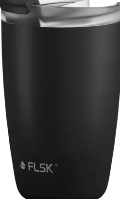 FLSK CUP Coffee to go Becher 350 ml schwarz