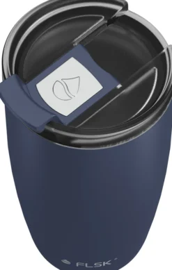 FLSK CUP Coffee to go Becher 500 ml dunkelblau