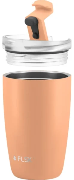 FLSK CUP Coffee to go Becher 350ml peach