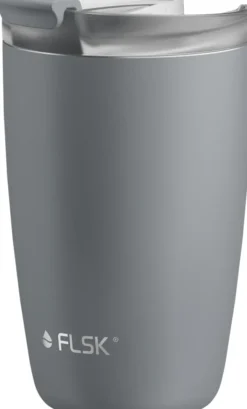 FLSK CUP Coffee to go Becher 350 ml grau