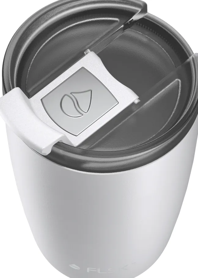 FLSK CUP Coffee to go Becher 350 ml weiß