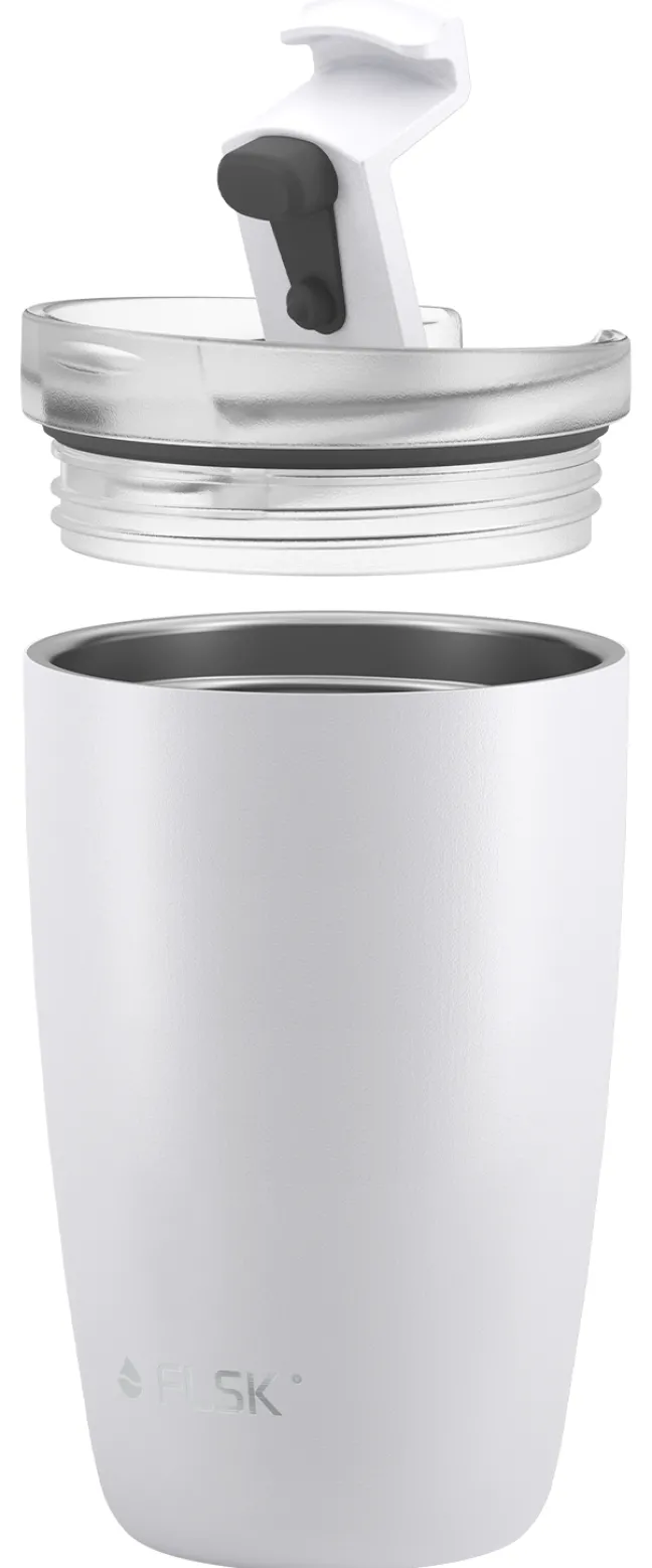 FLSK CUP Coffee to go Becher 350 ml weiß
