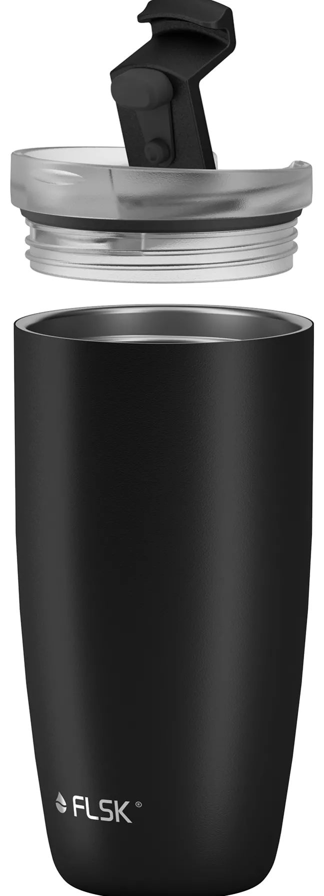 FLSK CUP Coffee to go Becher 500 ml schwarz