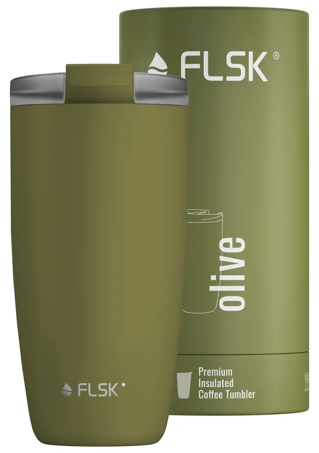 FLSK CUP Coffee to go Becher 500ml Olive