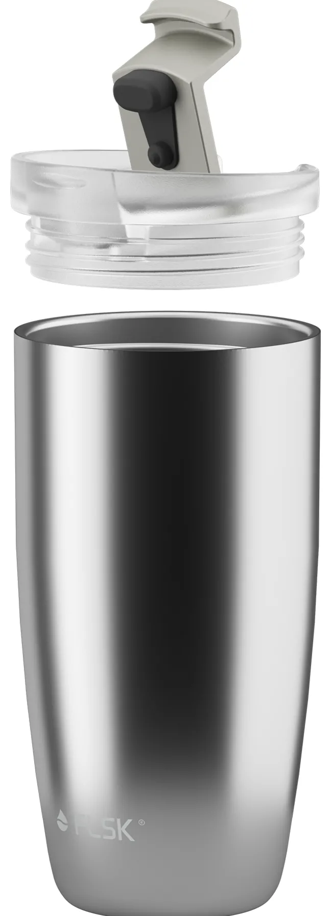 FLSK CUP Coffee to go Becher 500 ml silber