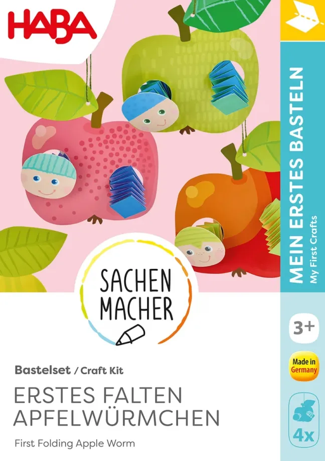 Haba Bastelset - Erstes Falten Apfelwürmchen 2012693