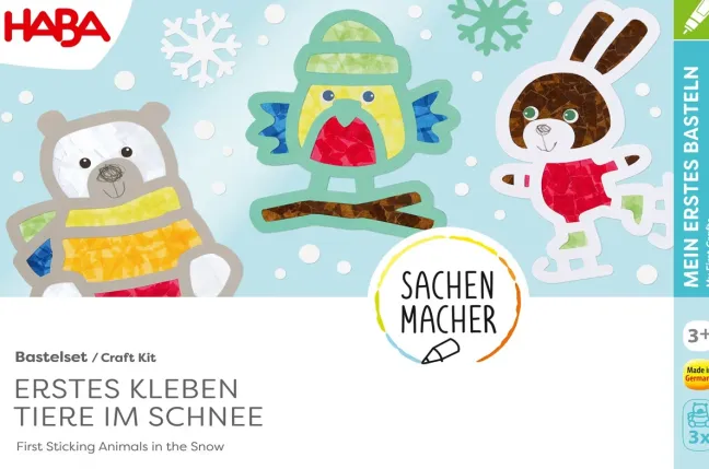 Haba Bastelset - Erstes Kleben Tiere im Schnee 2012691