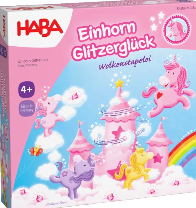 Haba Einhorn Glitzerglück-Die Wolkenstapelei DE 2012232001