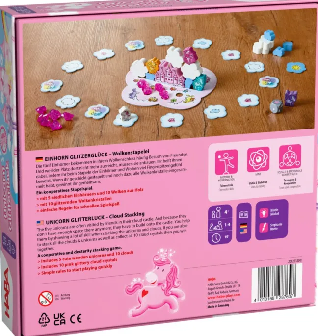 Haba Einhorn Glitzerglück-Die Wolkenstapelei DE 2012232001