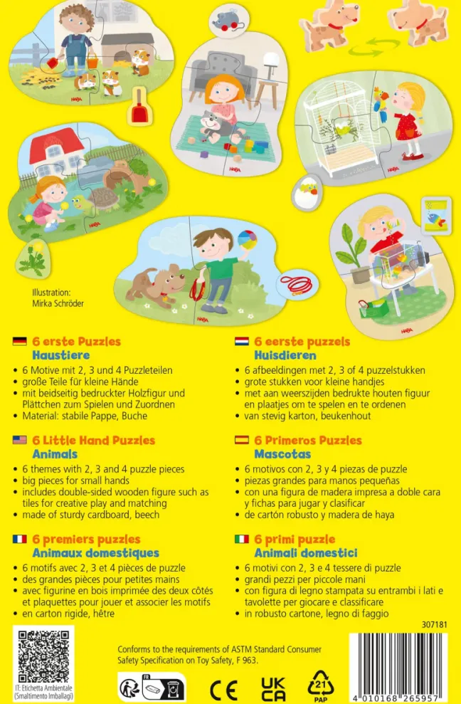 Haba 6 erste Puzzles Haustiere 1307180001