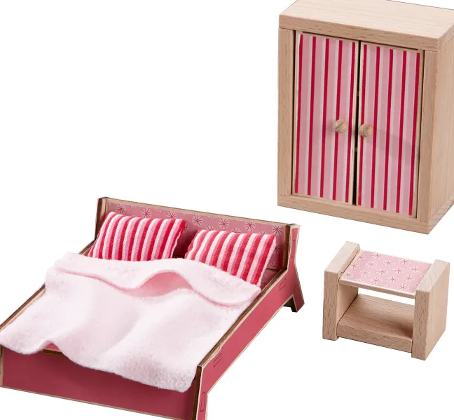 Haba Little Friends - Puppenhaus-Möbel Schlafzimmer für Erwachsene 301988 Sale