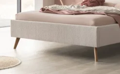 Hasena Selena Polsterbett 180x200cm Eiche hell geölt/Boucle ivory