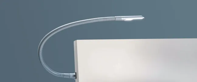 Hasena Snake Leselampe/Nachttischlampe 2er Set Metall pulverbeschichtet Alu