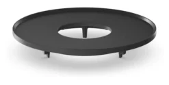 Höfats MOON 45 All Black Plancha-Grillset niedrig